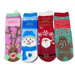 Bath & Body Works Winter Holiday Shea-Infused Lounge Socks OS  B34